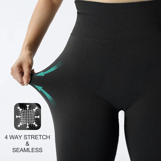 Seamless leggings – hög midja och lyftande design