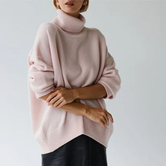 MATHILDA - VARM STICKAD PULLOVER