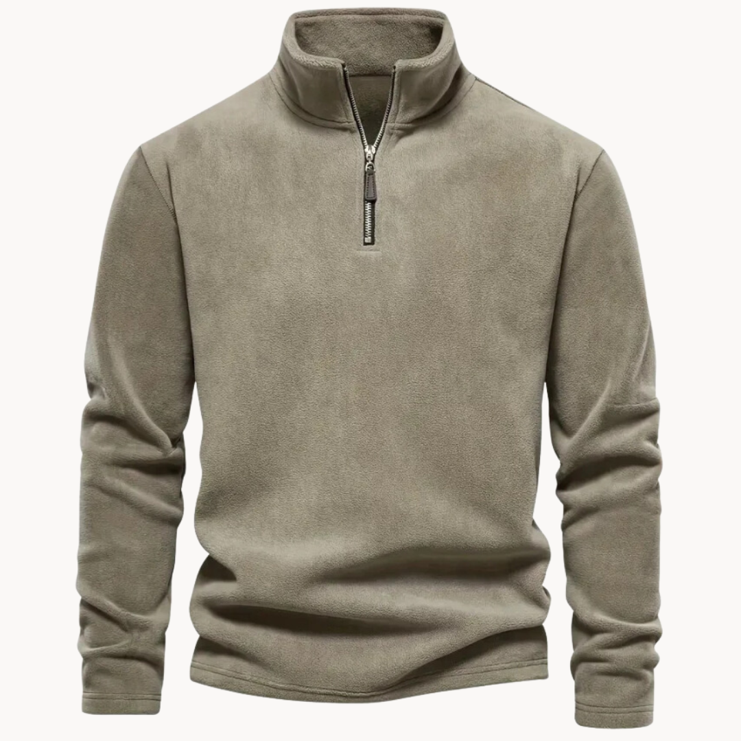 JOSH - VARM FLEECE MED KVARTS ZIP