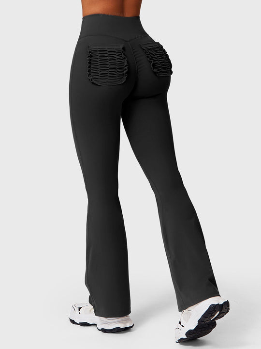 Elise Ruffle Pocket Flare Leggings