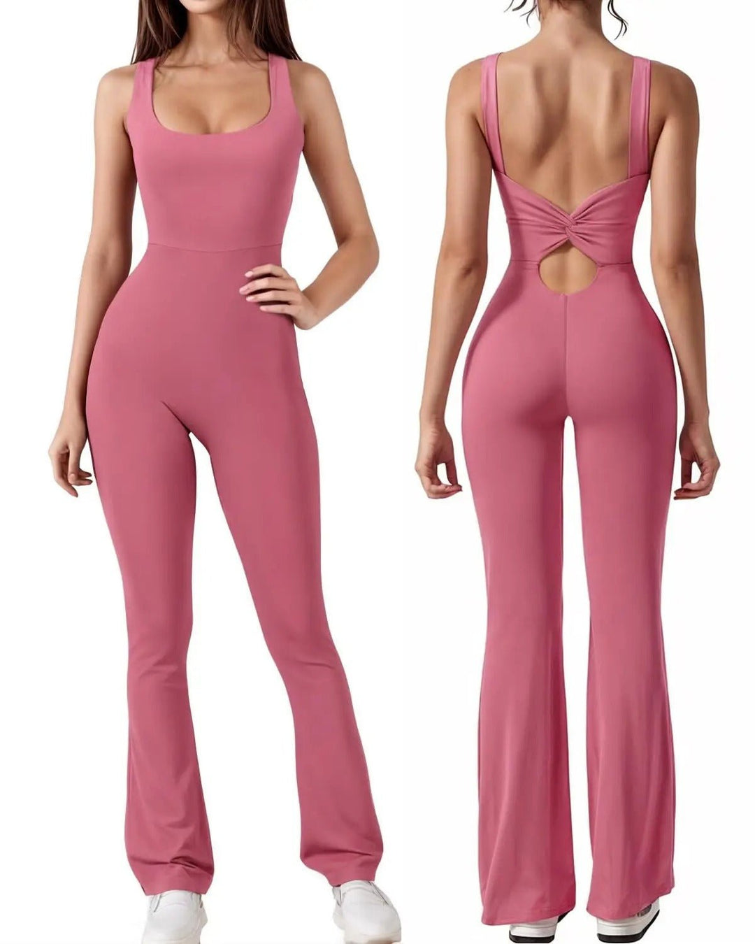 Flare Jumpsuit med korsett rygg