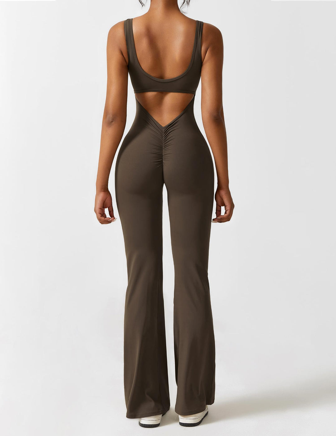 Jumpsuit V-rygg Flare Leg