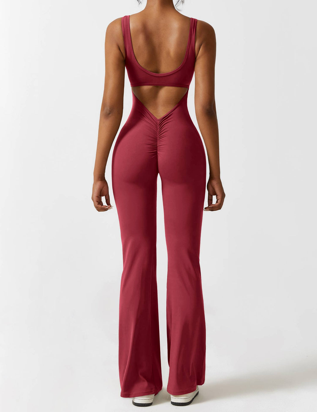 Jumpsuit V-rygg Flare Leg