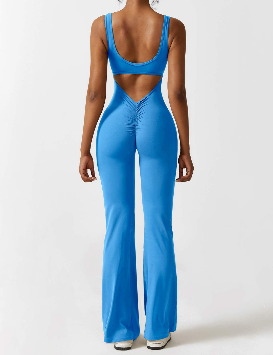 Jumpsuit V-rygg Flare Leg