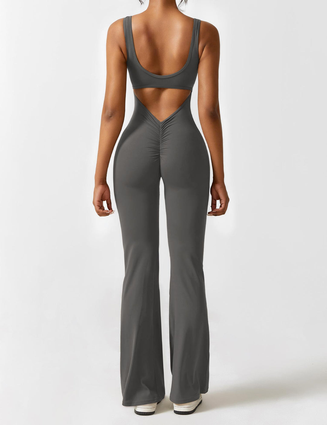 Jumpsuit V-rygg Flare Leg