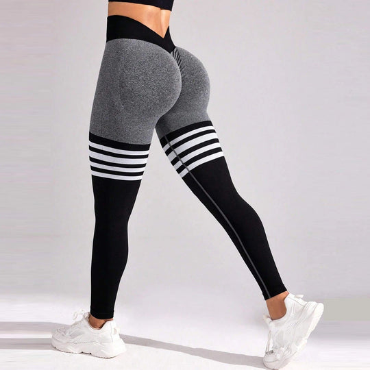 Seamless leggings med V-rygg