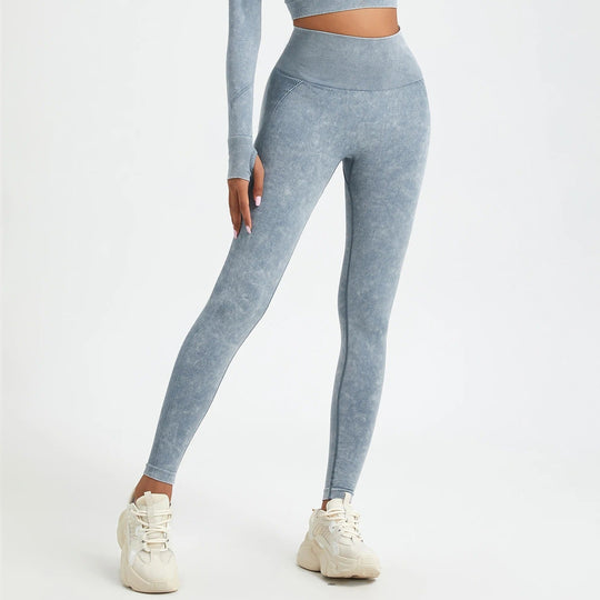 Washed seamless push-up leggings