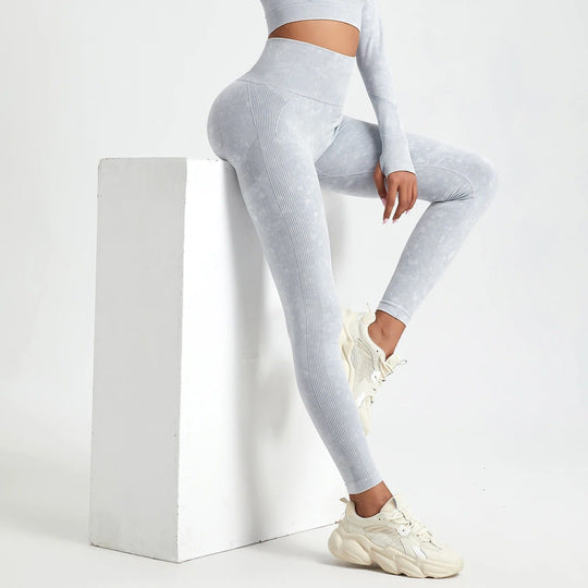 Washed seamless push-up leggings